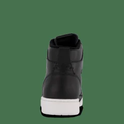 Polo Ralph Lauren Court Leather High-Top Sneaker Black / White PP