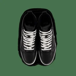 Polo Ralph Lauren Court Leather High-Top Sneaker Black / White PP