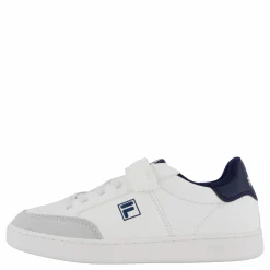 Barn Fila Courtbay Velcro Kids White- Navy