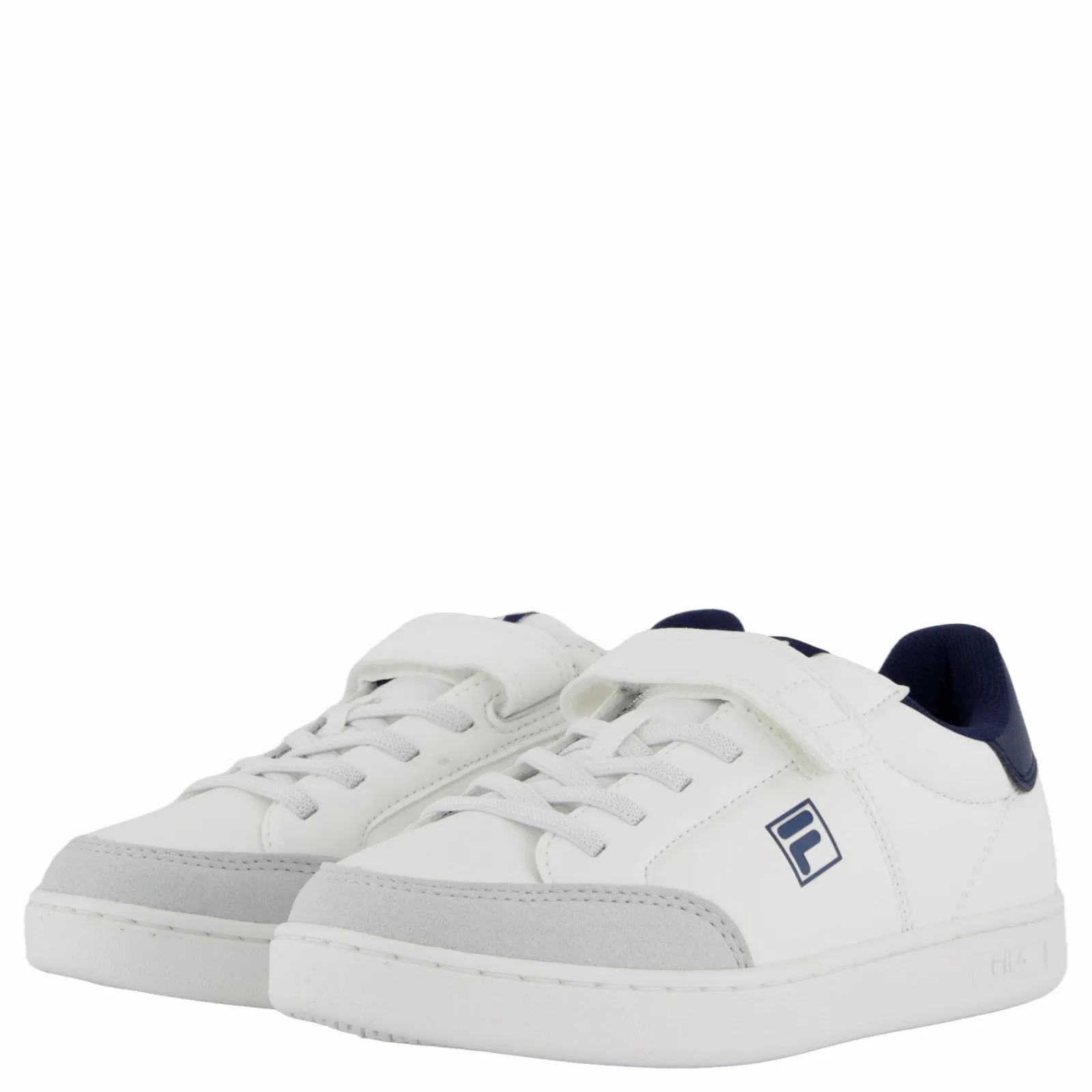 Barn Fila Courtbay Velcro Kids White- Navy
