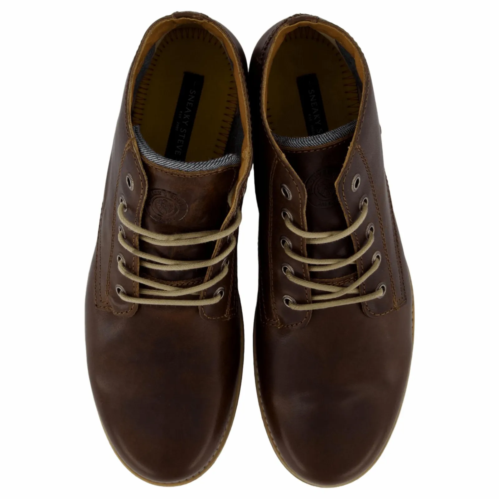 Sneaky Steve Crasher Leather Shoe Cognac Texas