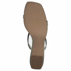 NA-KD Croc Squared Strap Sandals Offwhite