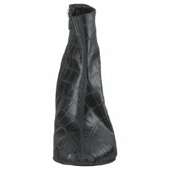 NA-KD Croco Basic Boots Black