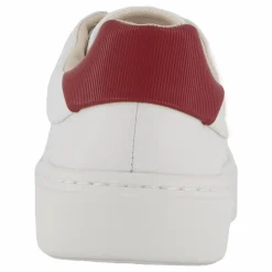 Calvin Klein Cupsole Lace Up W/ml Lth Bright White/winery