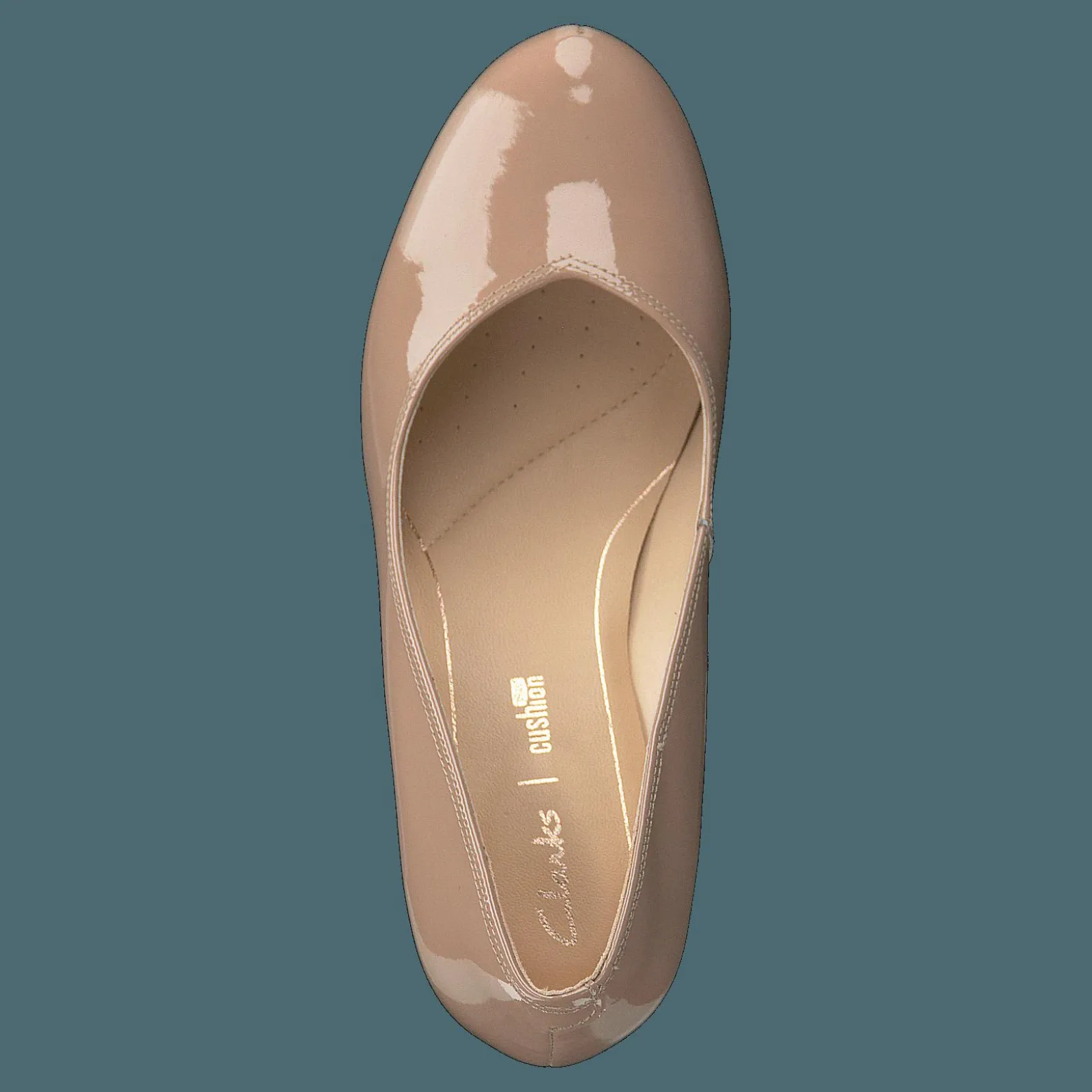 Clarks Dalia Rose Nude Patent