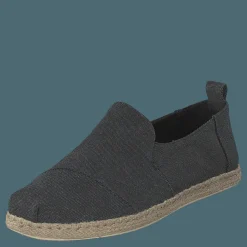 Toms Deconstructed Alpargata Rope Black Washed Canvas/rope