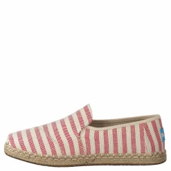 Toms Deconstructed Alpargata Rope Red Woven Stripe