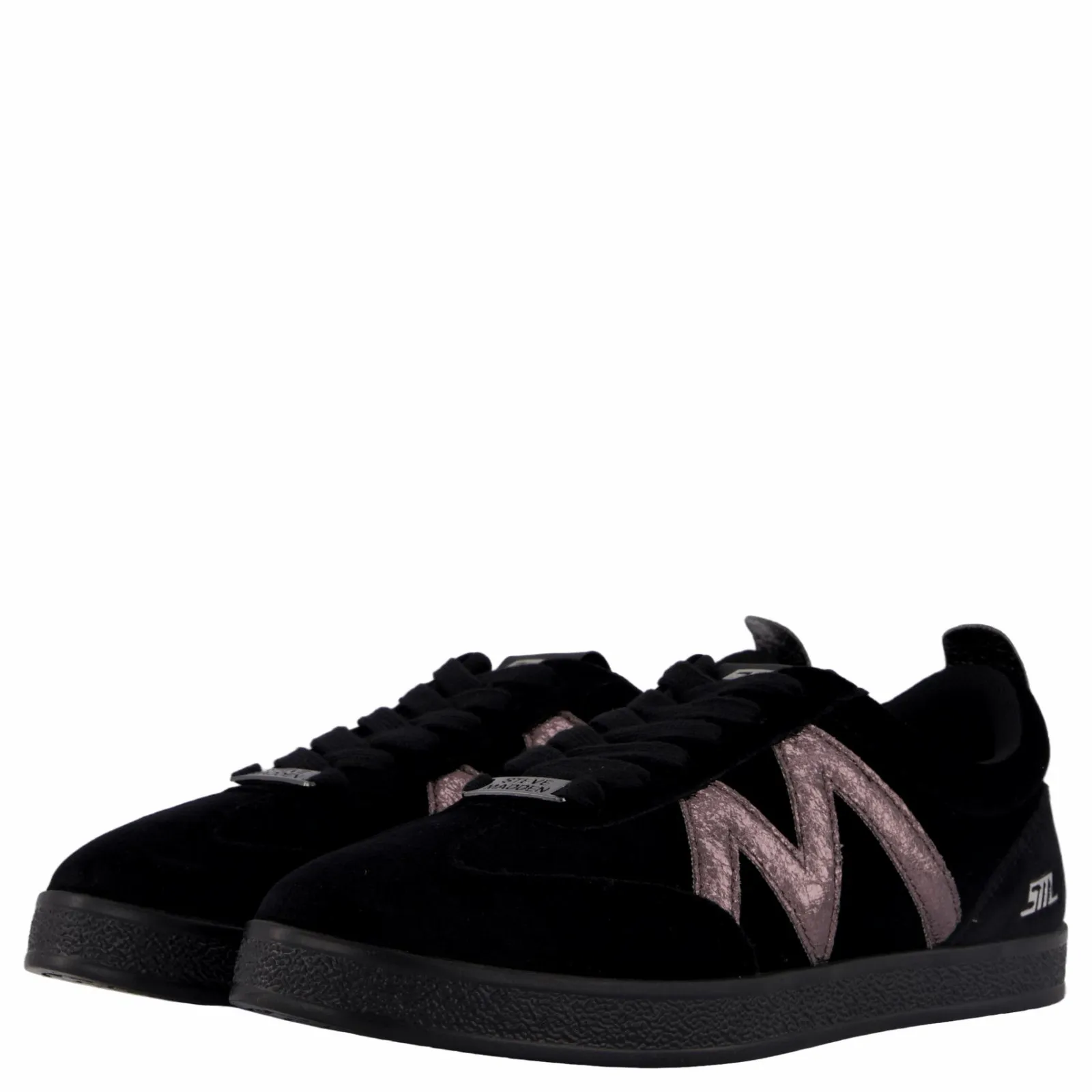 Steve Madden Degree Blk Vel