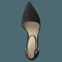 Bianco Divided D'orsay Pump 101 - Black 1