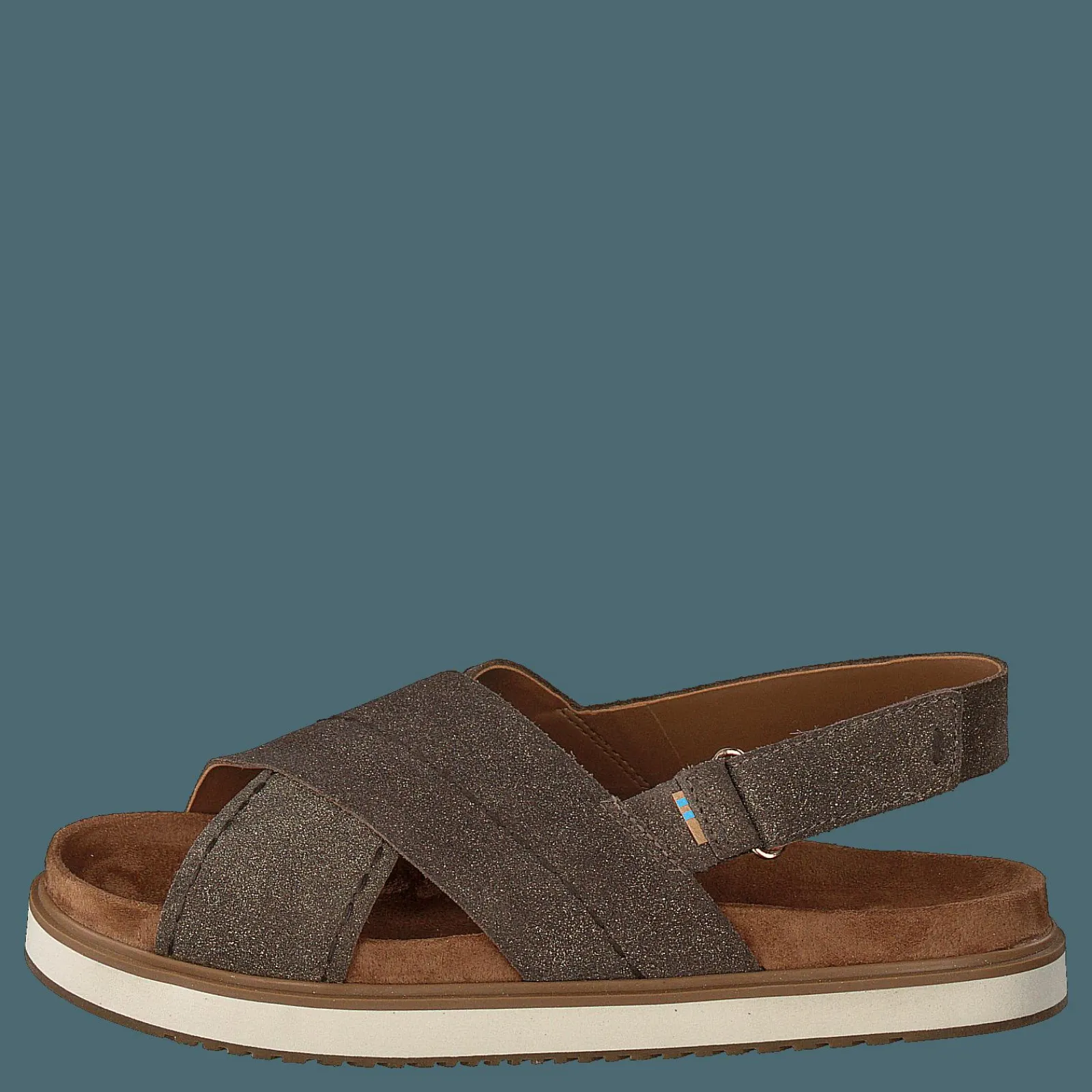 Toms Dusty Gold Star Suede Brown Metallic