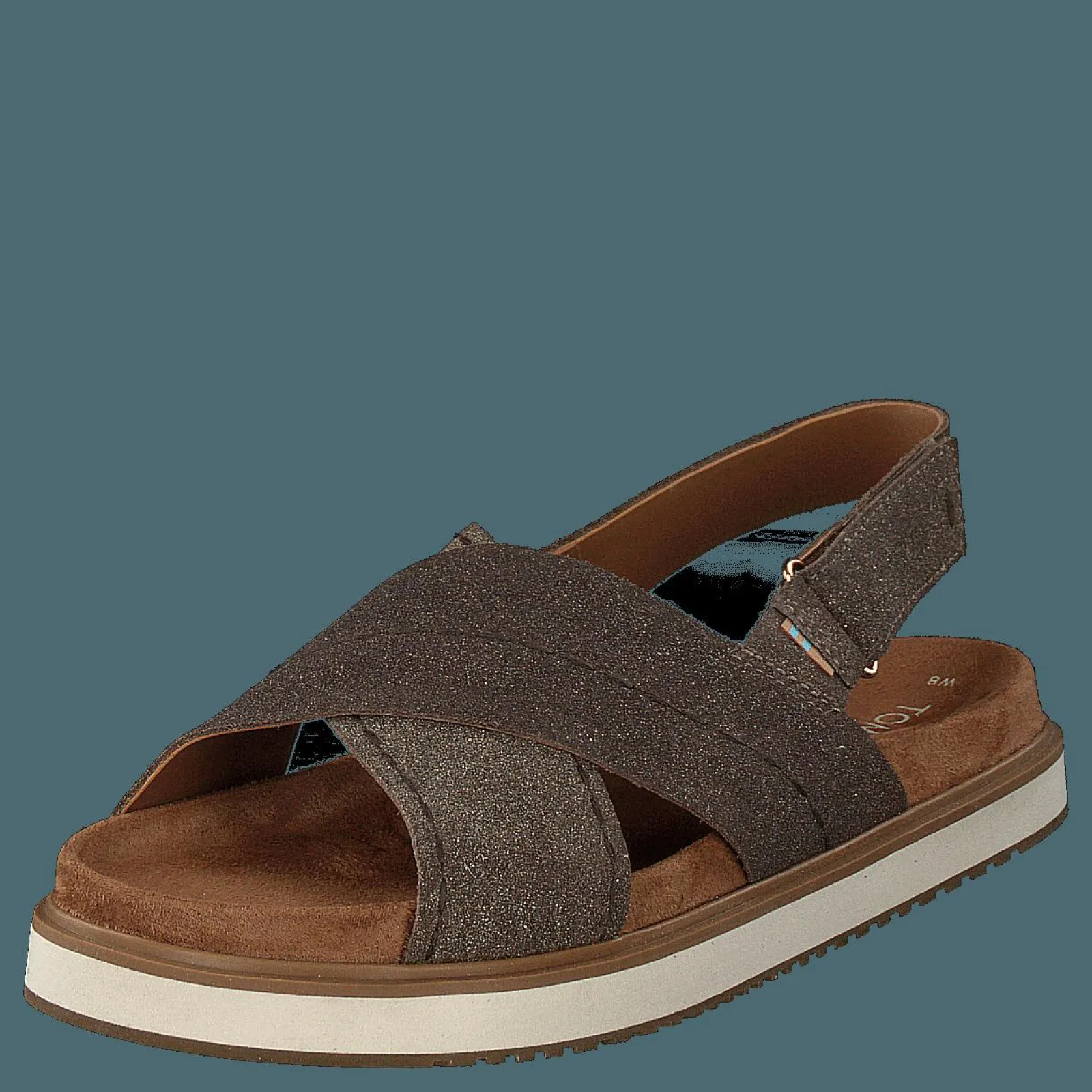 Toms Dusty Gold Star Suede Brown Metallic