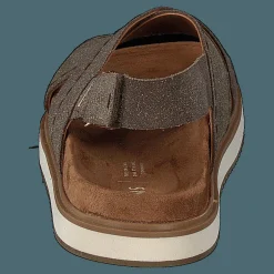 Toms Dusty Gold Star Suede Brown Metallic