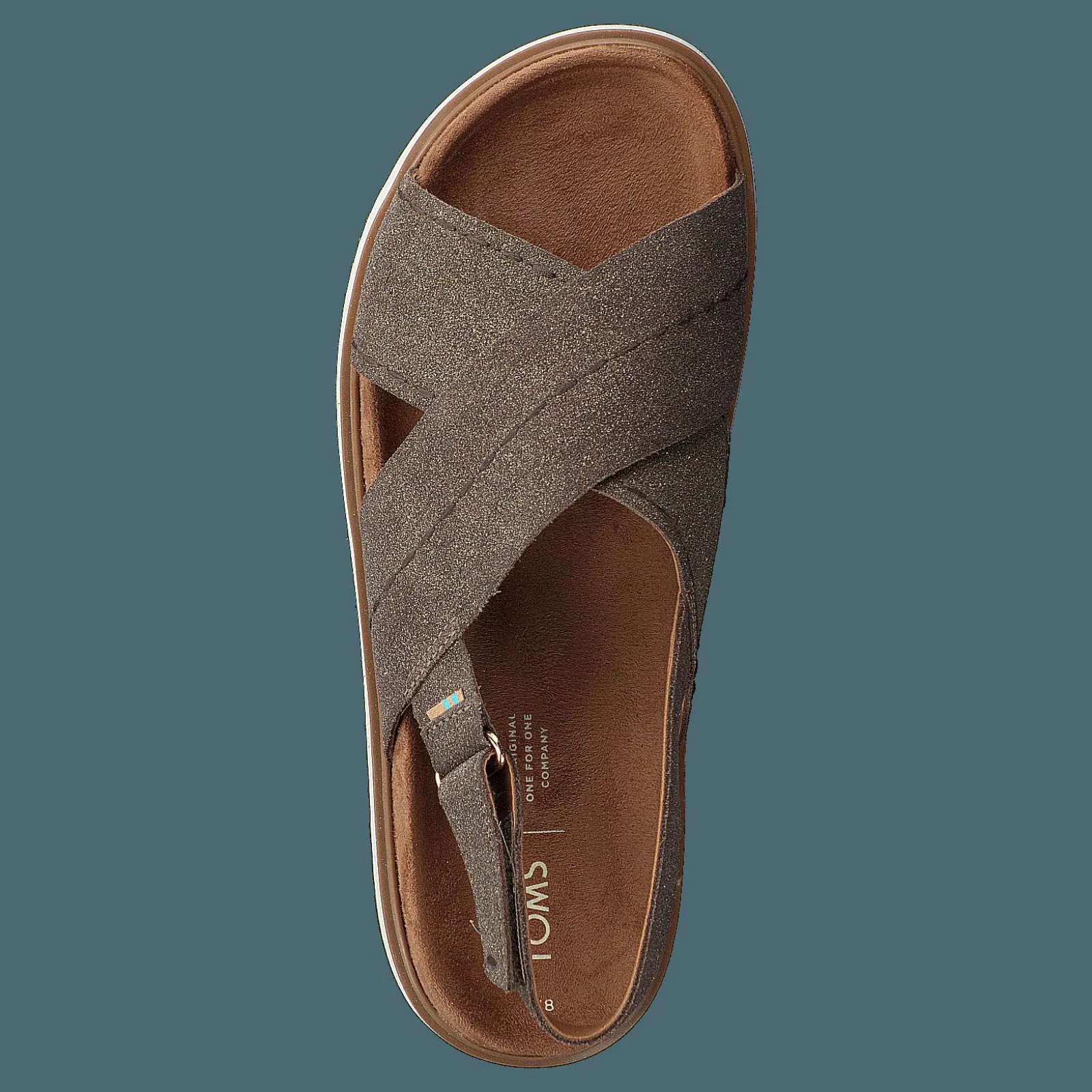 Toms Dusty Gold Star Suede Brown Metallic
