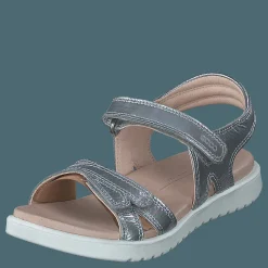 Barn ECCO Flora Silver Iridescent