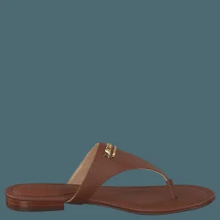 Lauren Ralph Lauren Ellah-sandals-flat Sandal Deep Saddle Tan