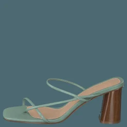 NA-KD Fine Strappy Block Heel Pastel Green