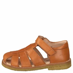 Barn Angulus Fisherman Sandal With Velcro Cognac