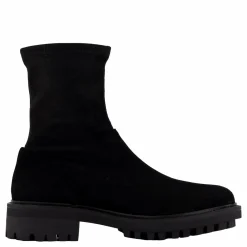 Calvin Klein Flat Sock Boot Sue Mix Ck Black