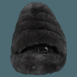 Barn UGG Fluff Yeah Slide Charcoal