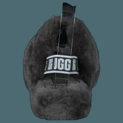 Barn UGG Fluff Yeah Slide Charcoal