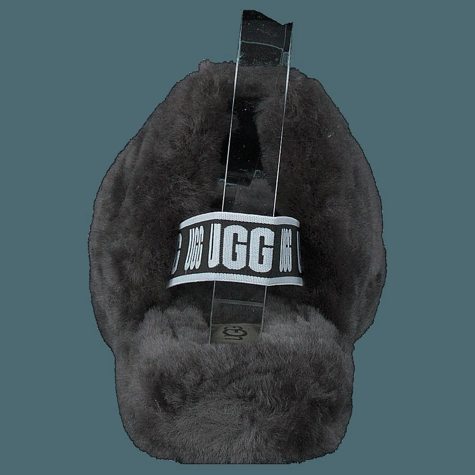 Barn UGG Fluff Yeah Slide Charcoal