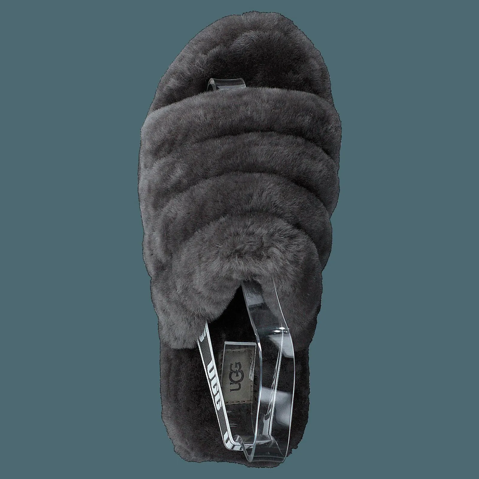 Barn UGG Fluff Yeah Slide Charcoal