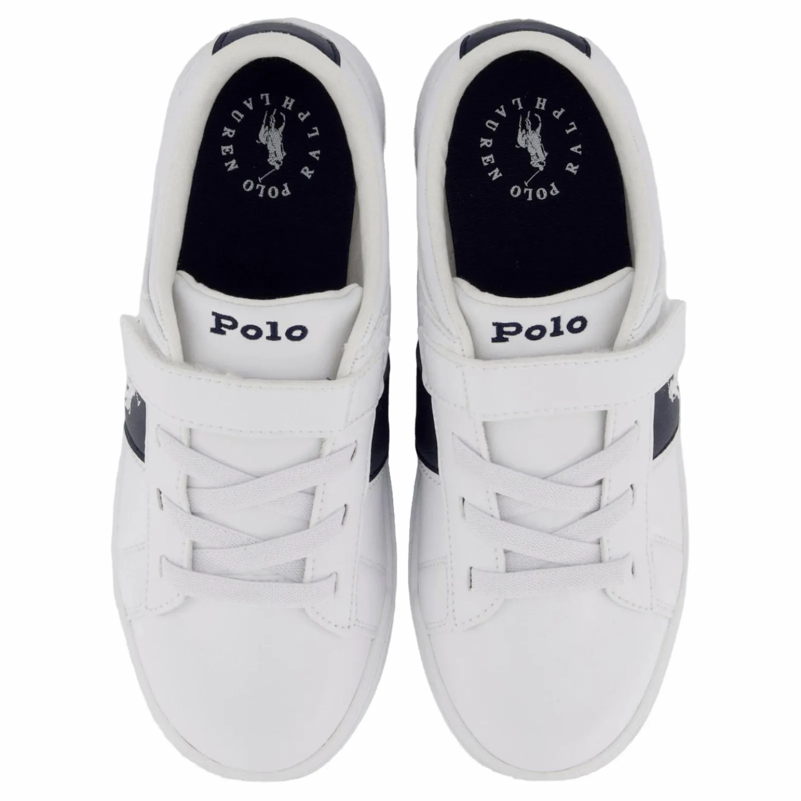 Barn Ralph Lauren Junior Frazier Ps C-white Tumbled/ Navy/ Navy Pp