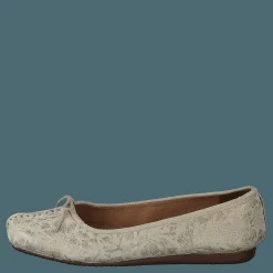 Clarks Freckle Ice Off White Metallic