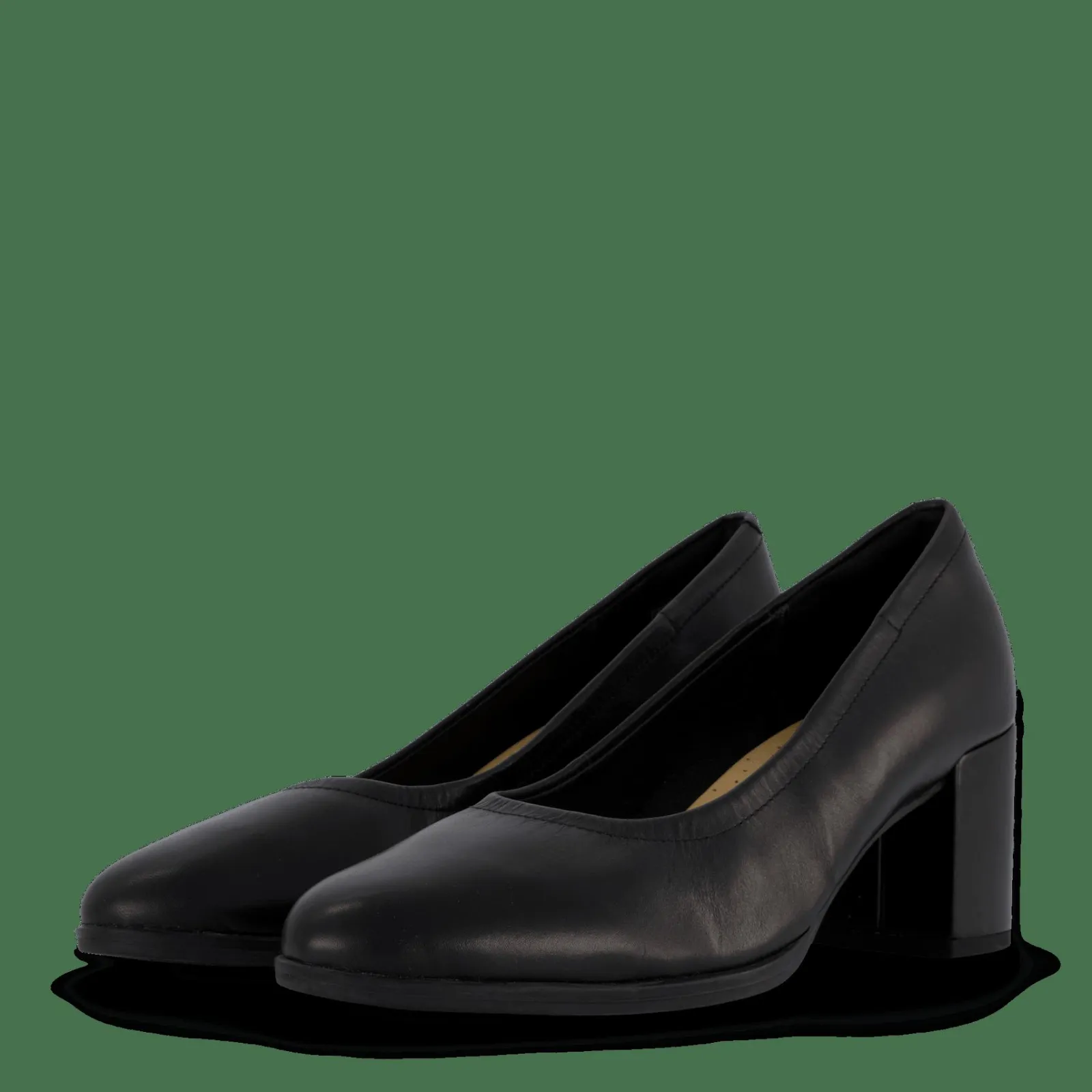 Clarks Freva55 Court Black Leather