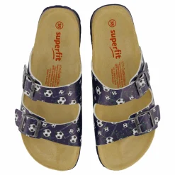 Barn Superfit Fussbettpantoffel Blau/mehrfarbig