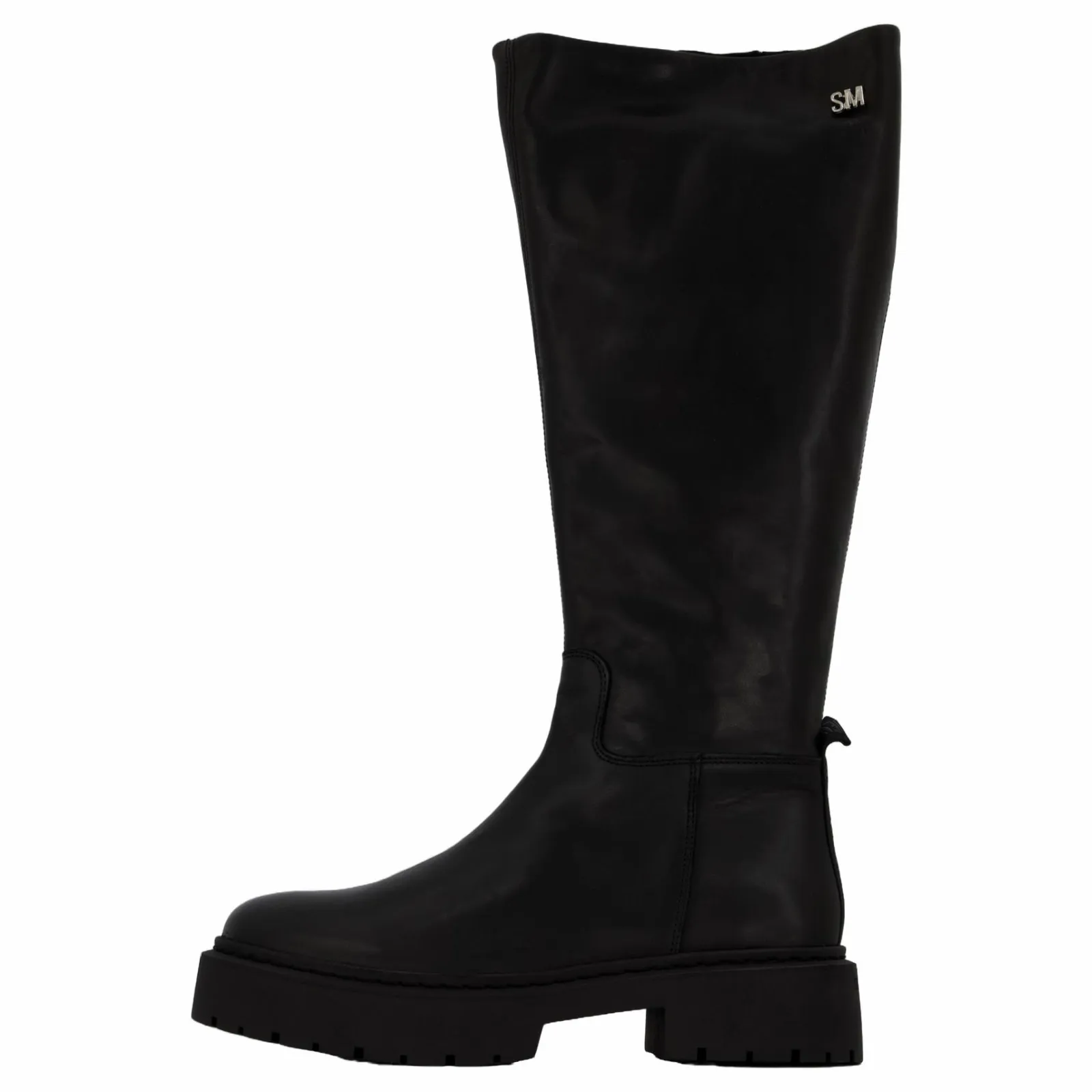 Steve Madden Galina Boots Black Leather