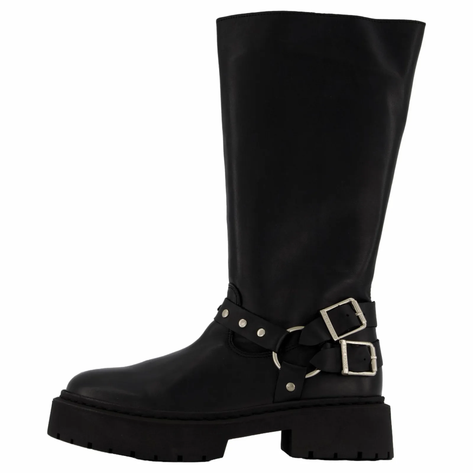 Steve Madden Gayet Boots Black Leather