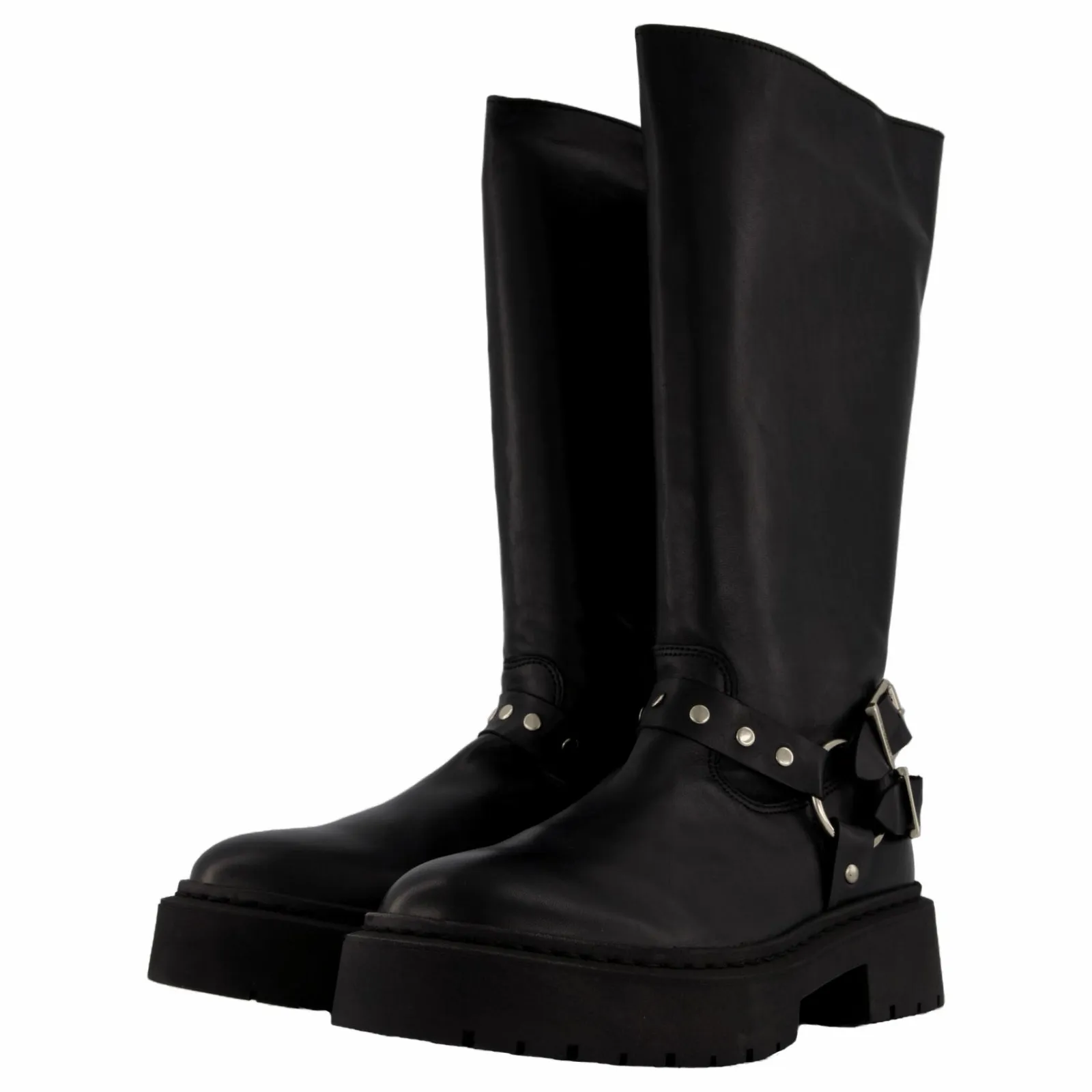 Steve Madden Gayet Boots Black Leather