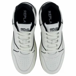 Replay Gemini Punch Sneaker Off Wht/black