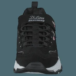 Barn Skechers Girls D'lites Blk