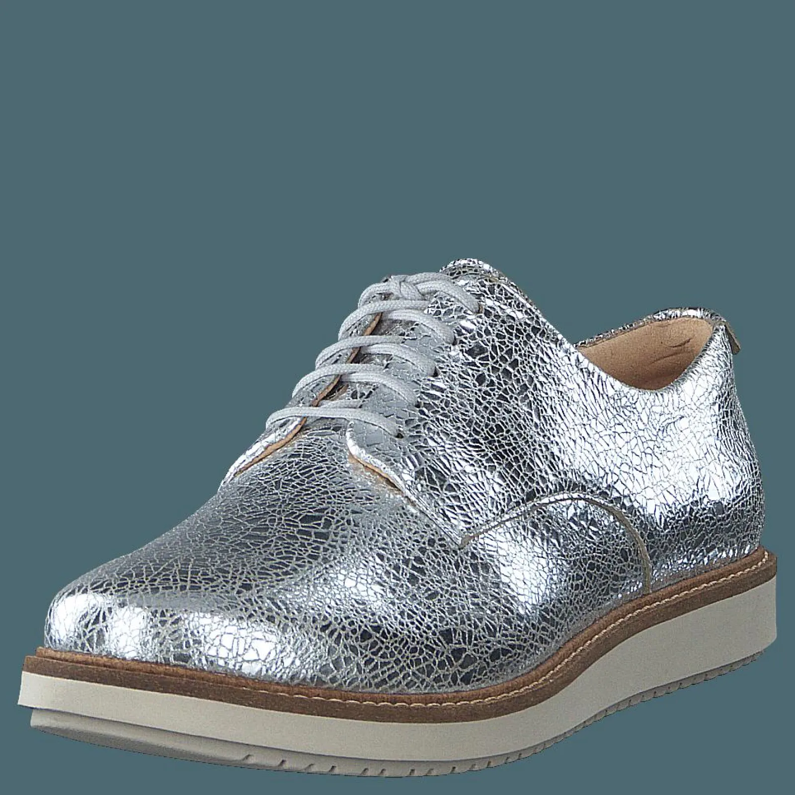 Clarks Glick Darby Silver Metallic