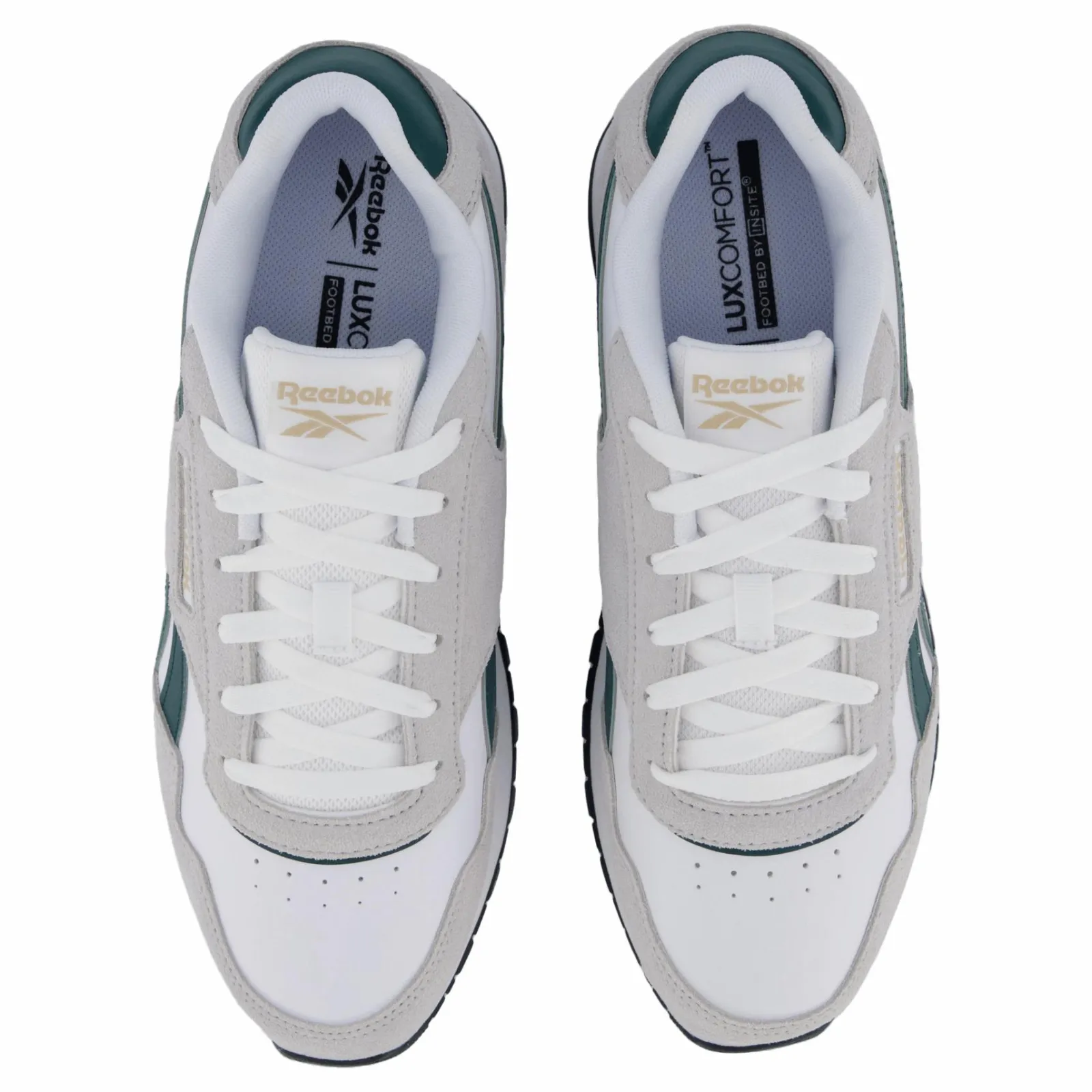 Reebok Glide White/ Green/grey 1