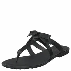 Tod's Gomma Bow Sandal Nero