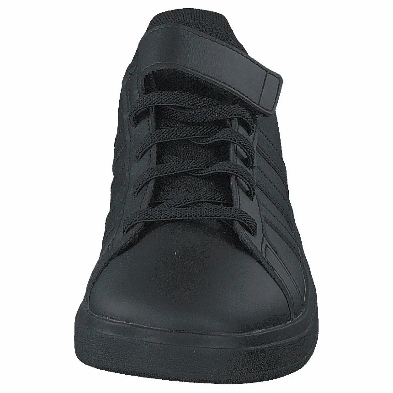 Barn adidas Grand Court Elastic Lace and Top Strap Shoes Core Black / Core Black / Grey Six
