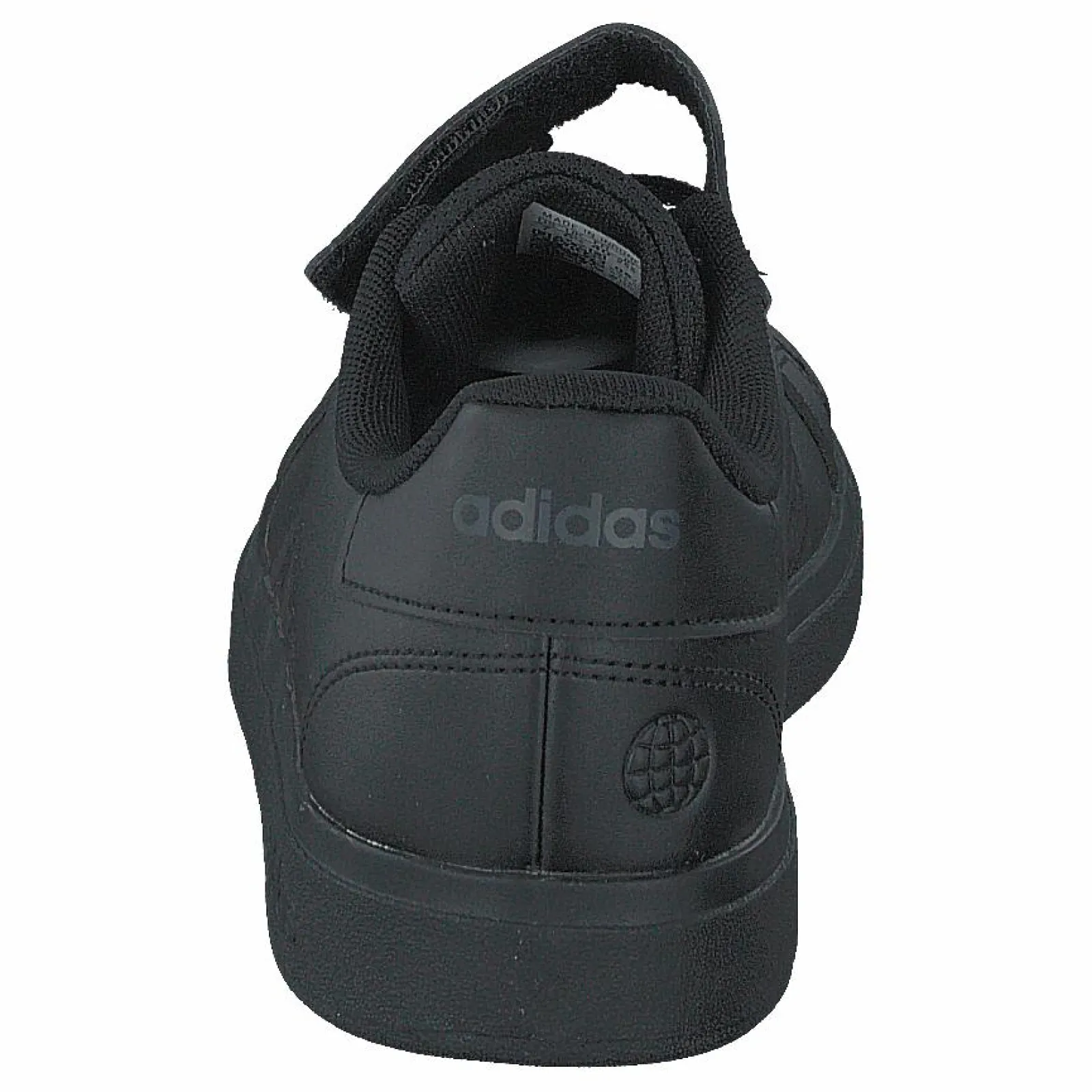 Barn adidas Grand Court Elastic Lace and Top Strap Shoes Core Black / Core Black / Grey Six