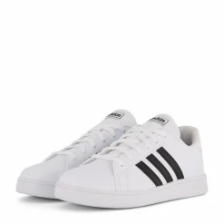 Barn adidas Grand Court Shoes Cloud White / Core Black / Cloud White