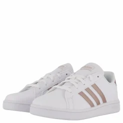 Barn adidas Grand Court Shoes Cloud White / Copper Met. / Light Granite