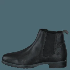 Playboy Footwear Grant Black Leather