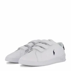 Polo Ralph Lauren Heritage Court II Leather Sneaker White / Navy
