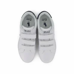 Polo Ralph Lauren Heritage Court II Leather Sneaker White / Navy