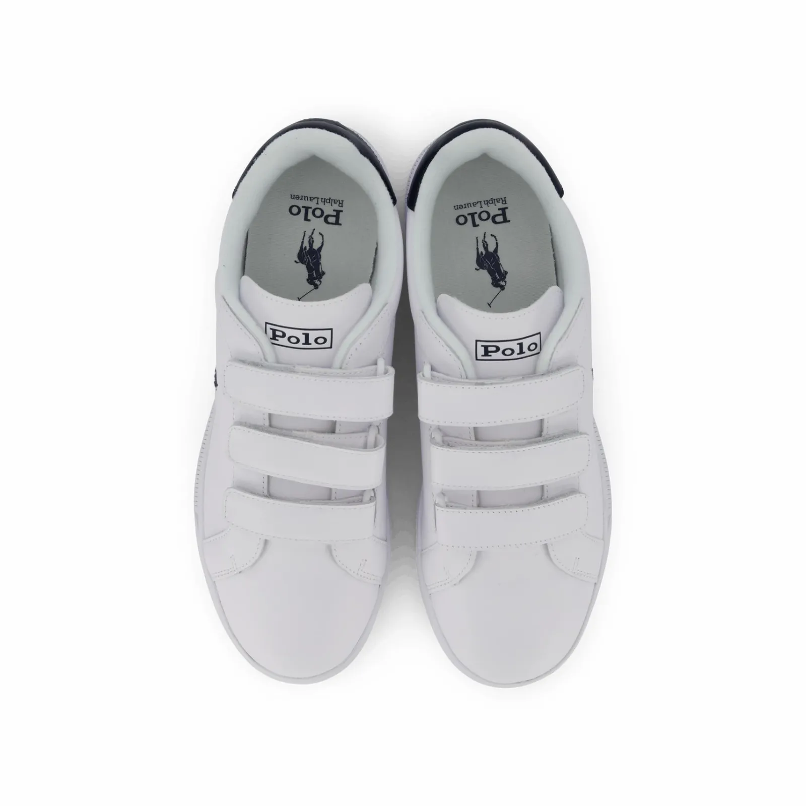 Polo Ralph Lauren Heritage Court II Leather Sneaker White / Navy