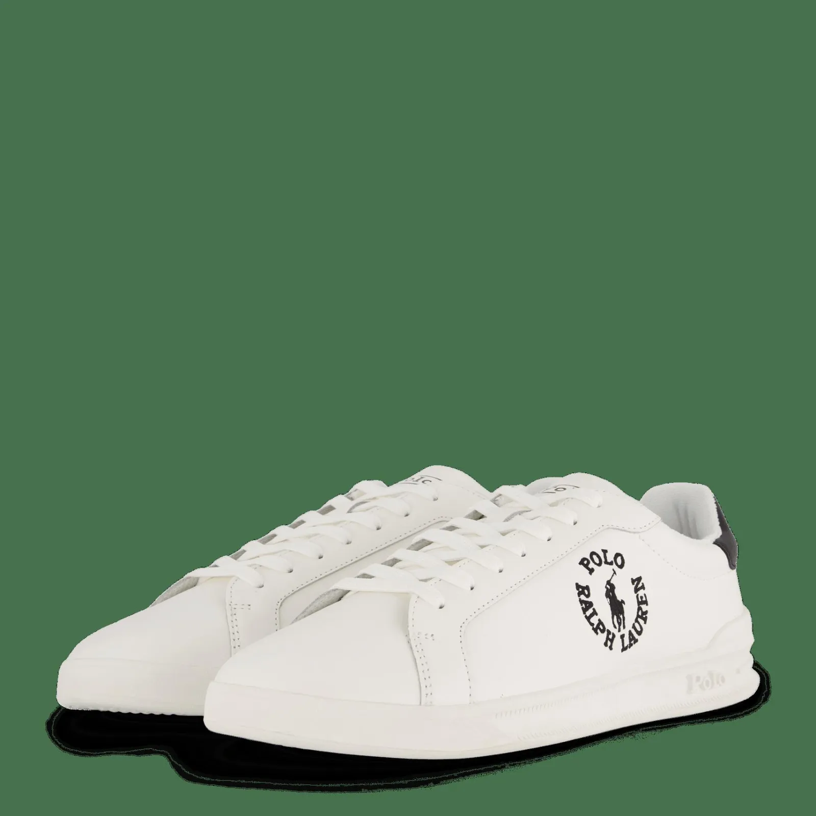 Polo Ralph Lauren Heritage Court II Leather Sneaker Deckwash White / Black