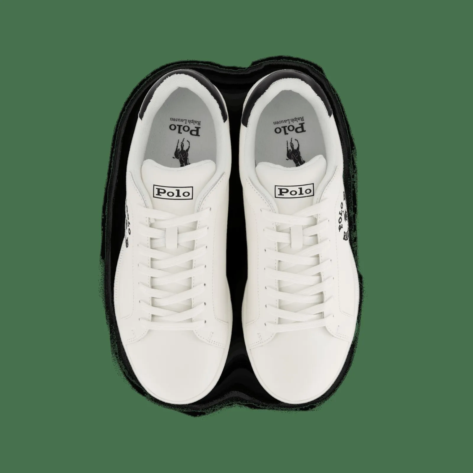 Polo Ralph Lauren Heritage Court II Leather Sneaker Deckwash White / Black