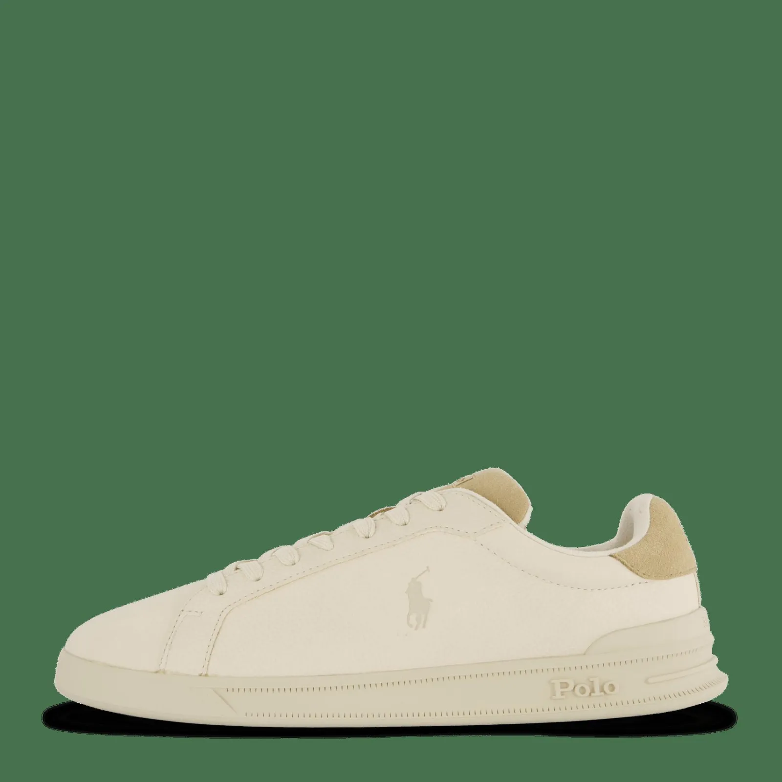 Polo Ralph Lauren Heritage Court II Leather Sneaker Ecru / Bone