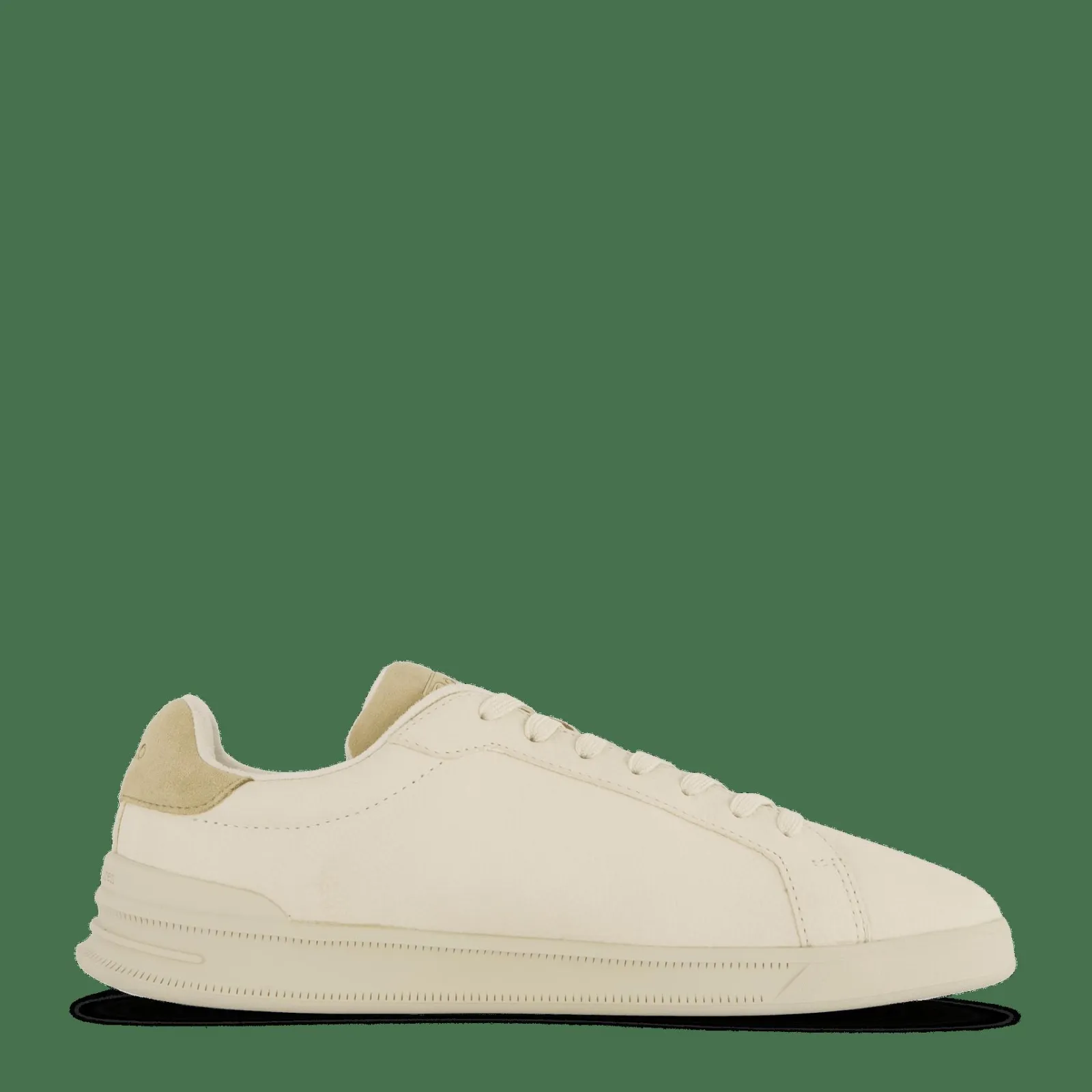Polo Ralph Lauren Heritage Court II Leather Sneaker Ecru / Bone